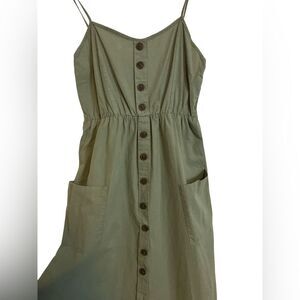 Green Dress Size M Smocked Summer